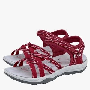 GRITION NWT Hiking Flat Cross-Tied Adjustable Sandals